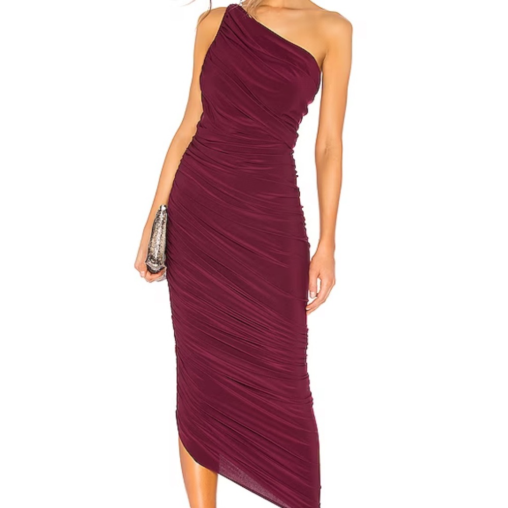 Norma Kamali Diana Dress in Plum